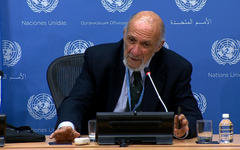 Prof. Richard Falk. Especialista en Legislación Internacional. Ex Investigador de la ONU sobre situación de los Derechos Humanos en Palestina.